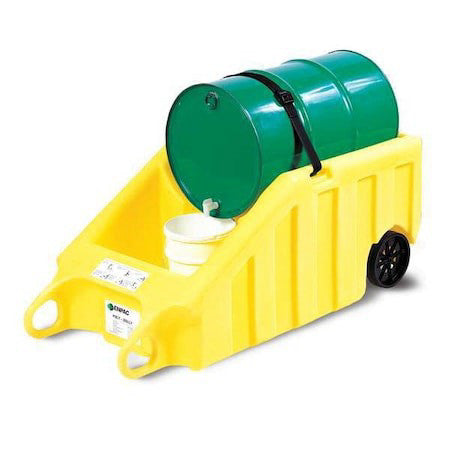 Enpac 5300-Ye Indoor Dispensing Dolly,Yellow,70 Gal