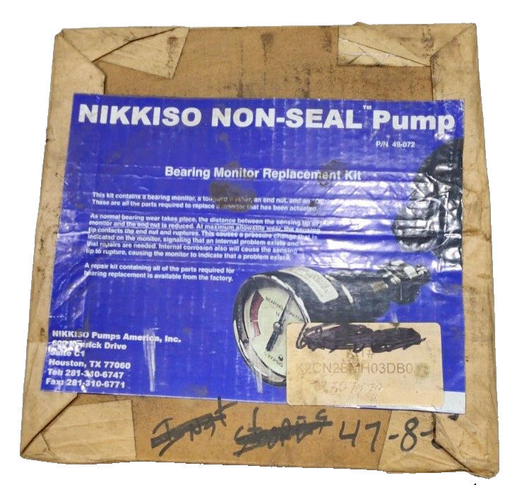 NIKKISO Bearing Monitor  Replacement Kit 49-072  NEW