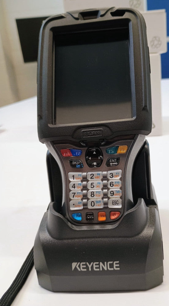 Keyence BT-W155GA Handheld Mobile PC with Barcode Reader with Charging Cradle.