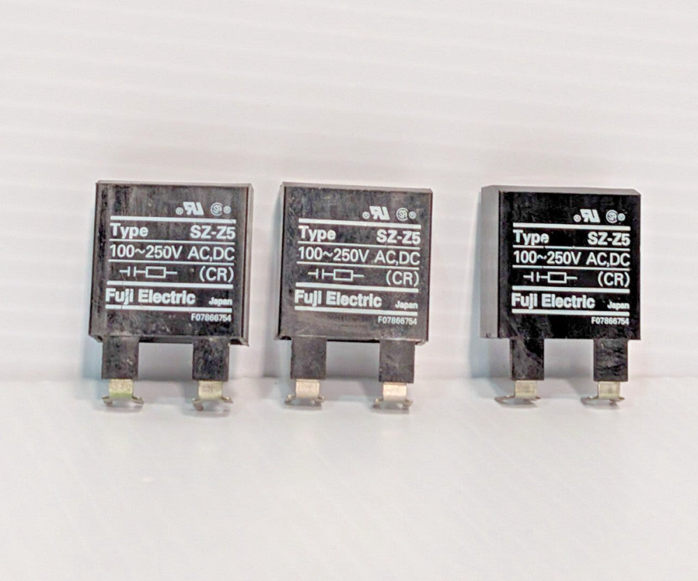 Lot of 3: Fuji Electric F07866754, Type SZ-Z5 Circuit Breaker Surge Suppressors