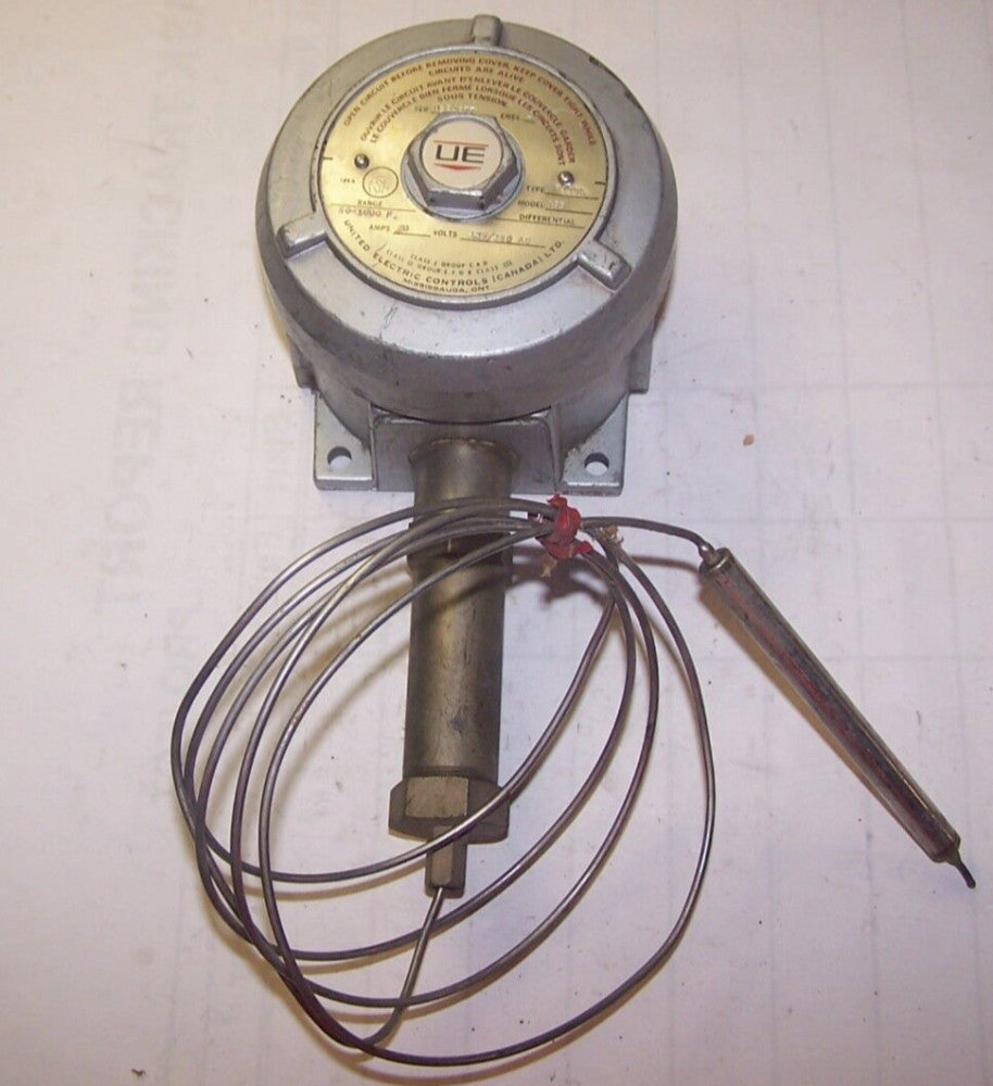 UE UNITED ELECTRIC 20 AMP TEMPERATURE CONTROL 50°-1000°F 250 VAC  F110A M9B