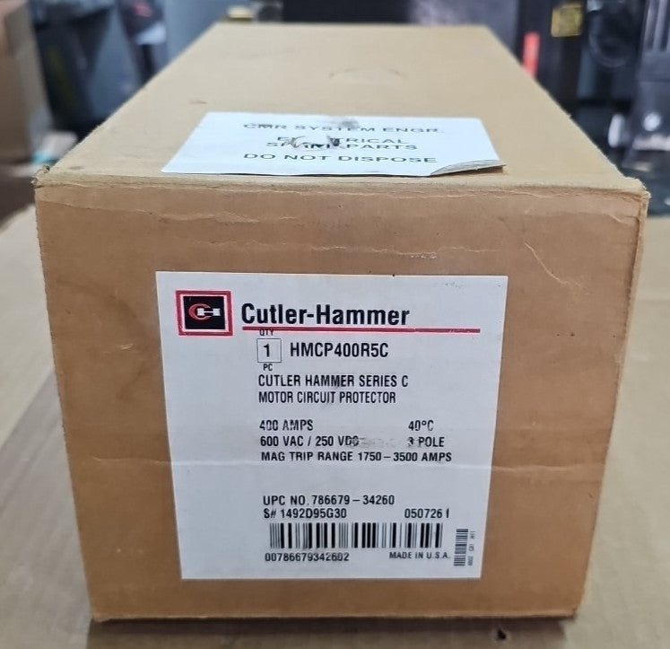 EATON Cutler-Hammer HMCP HMCP400X5C  3POLE 400A