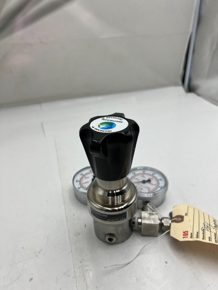 Matheson Precision Gas Control Gas Regulator 3000 PSIG SEQ3066A580 63-3175
