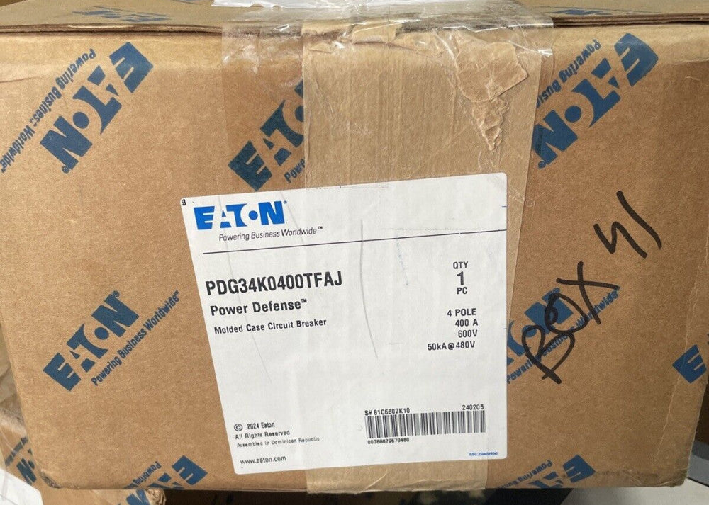 EATON 400A CIRCUIT BREAKER PDG34K0400TFAJ 4P