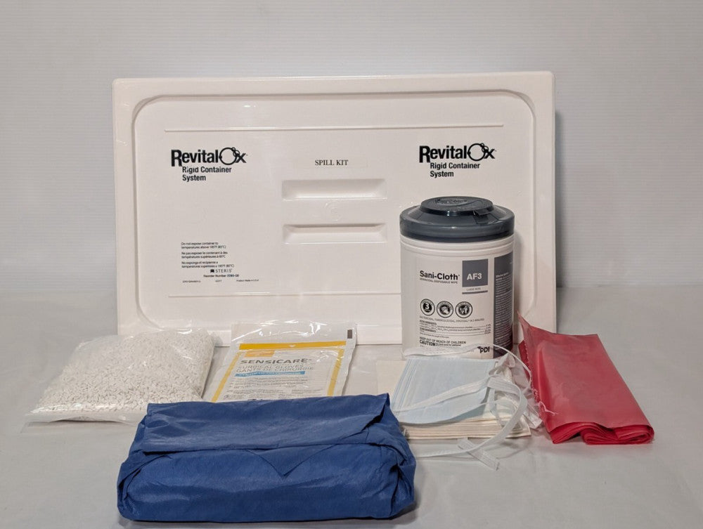 Steris 2D93Q0 Revital-Ox Rigid Container System, w Clean-up Kit, 6" x 13" x 21"