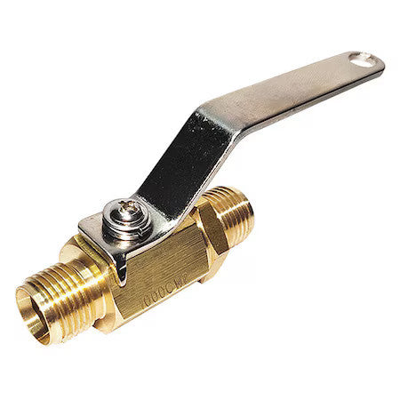Zoro Select G-Bvlm-18M 1/8" Mnpt Brass Ball Valve Inline