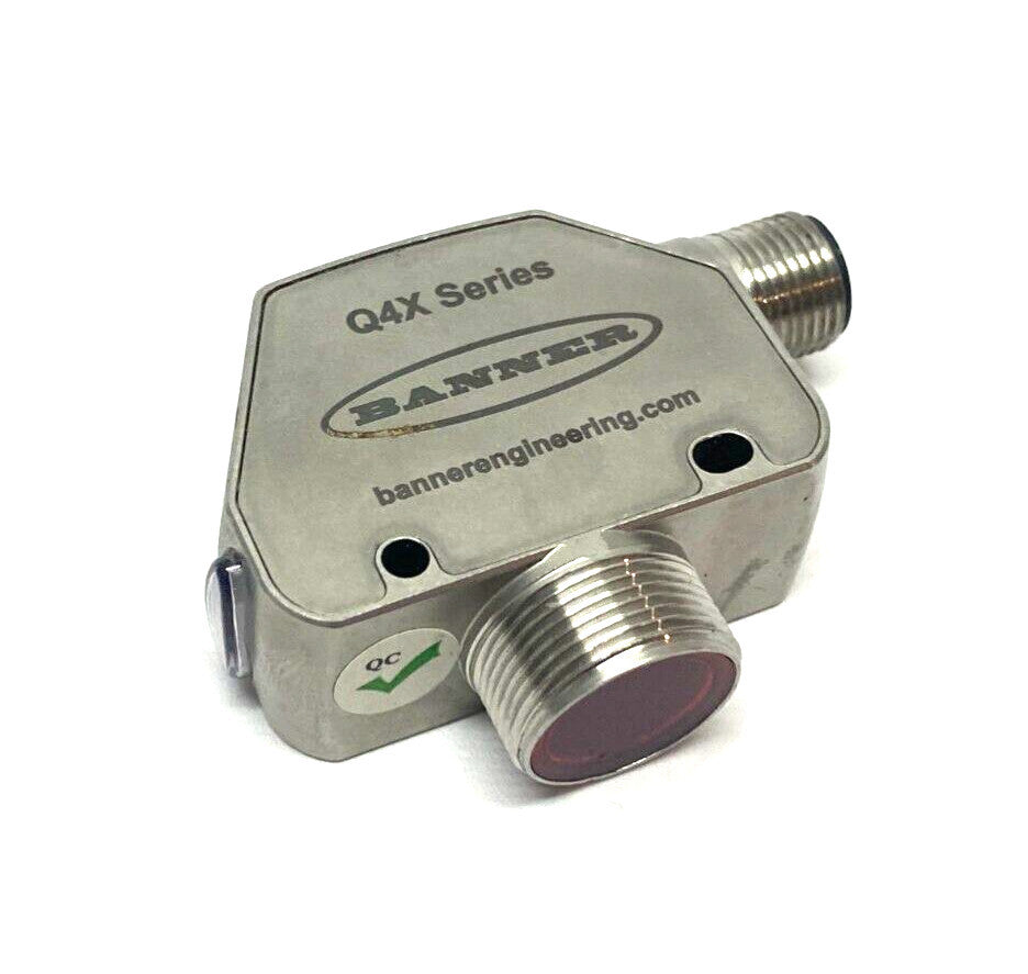 Banner Q4XTKLAF600-Q8 IO-Link Rugged Laser Distance Sensor 10-30VDC 801918