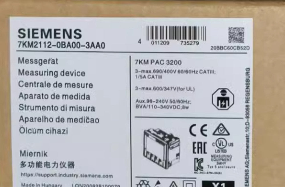 1PC NEW in box SIEMENS SENTRON PAC3200 7KM2112-0BA00-3AA0 free ship