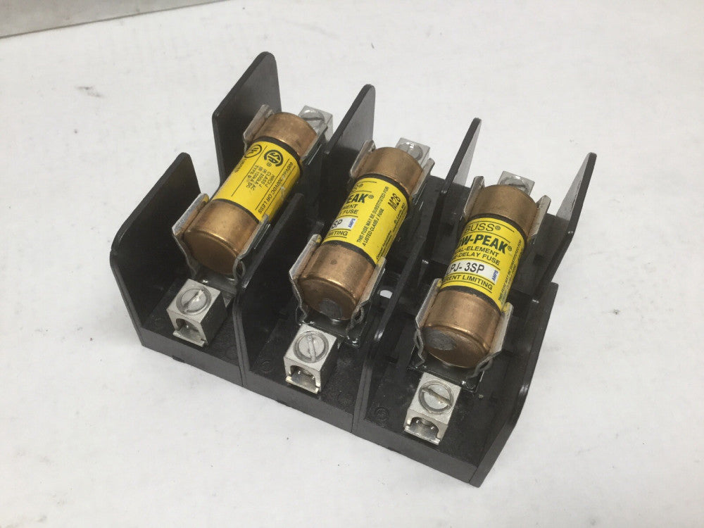 Ferraz Shawmut 60308J Fuseholder 30A 600V W/ BUSS LPJ-3SP FUSES