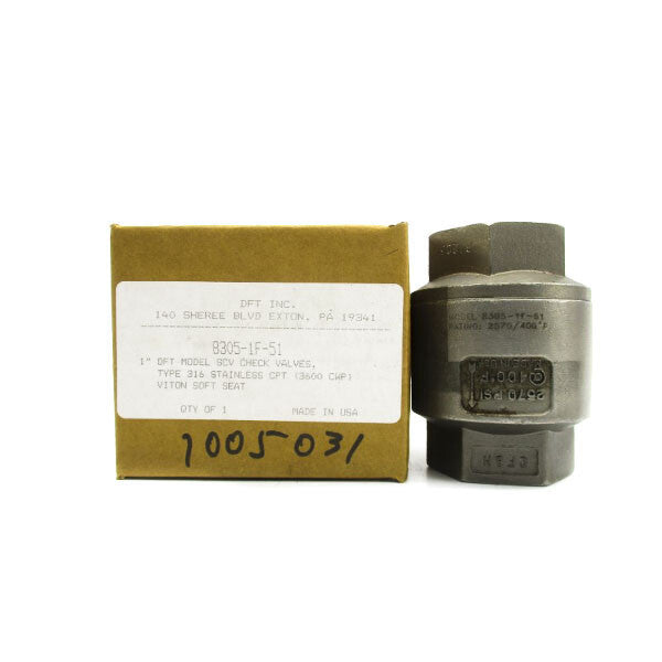 DFT 8305-1F-51 2570PSI 1" NSMP