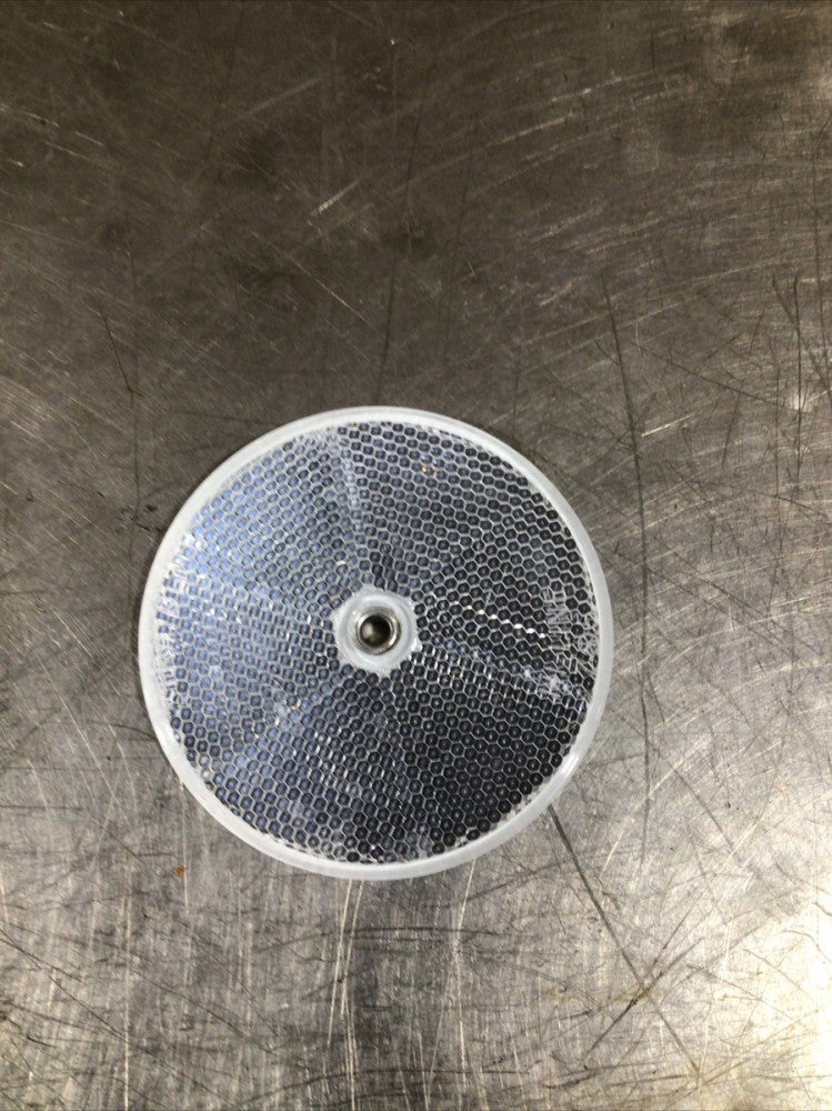 3 1/4 In Round White Clear Reflector