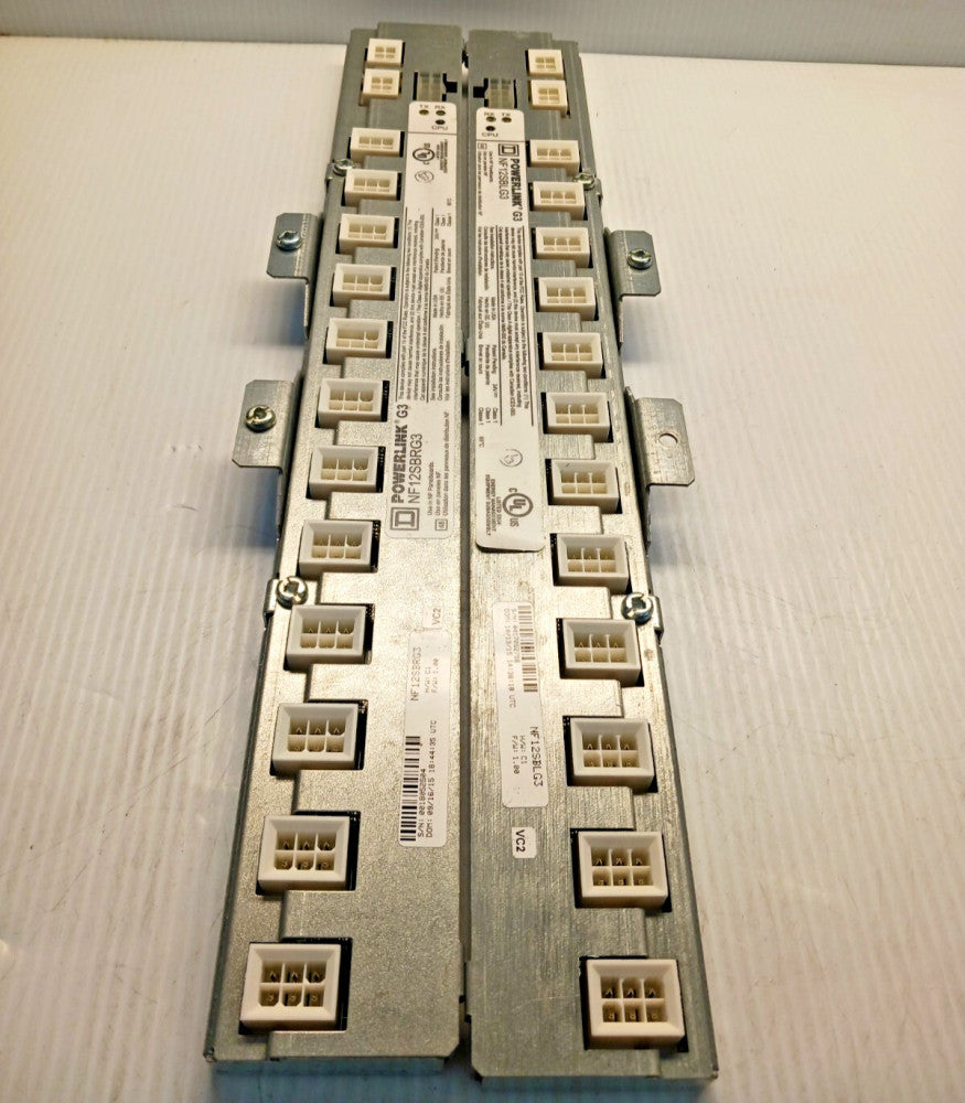 SQUARE D SET OF NF POWERLINK PANELBOARD CONTROL BUS NF12SBLG3 NF12SBRG3