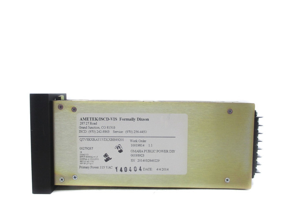 AMETEK QTVSRXRAY1VDLXBB93201 1.5-2.5PSI NSNP