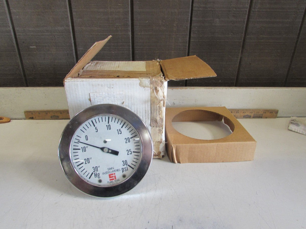 SPAN INSTRUMENTS -30" TO 30 PSI PRESSURE GAUGE MODEL LFP612, NIB! MAKE OFFER!