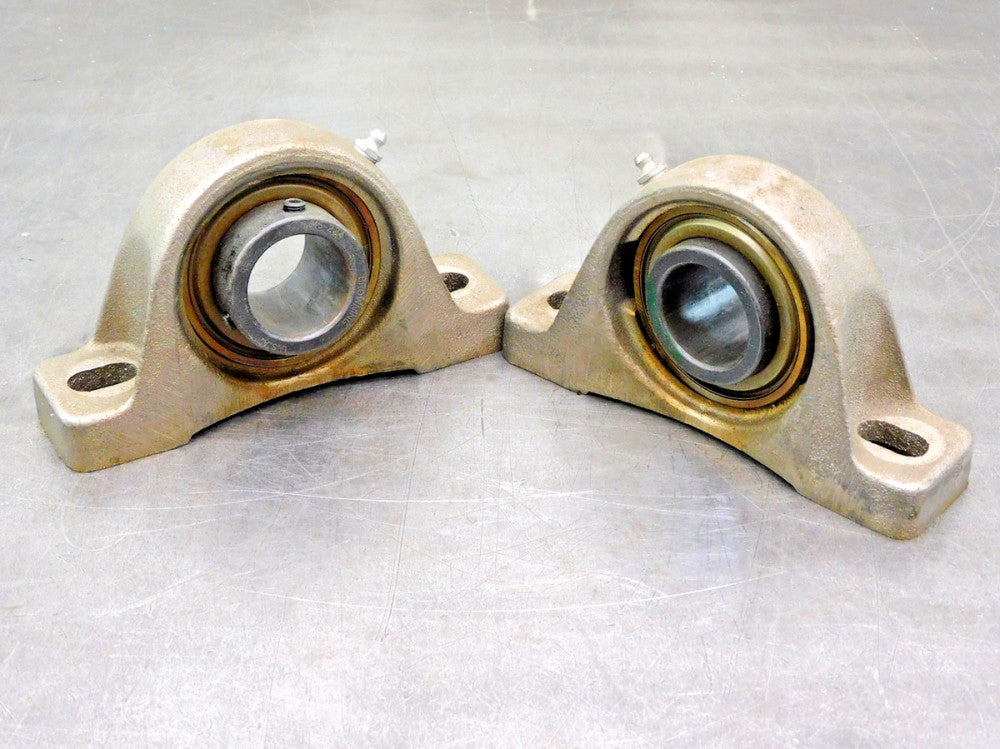Browning MS 224 Pillow Block Bearing  Zinc Coated 1- 1/2" Bore Lot of Two (2)