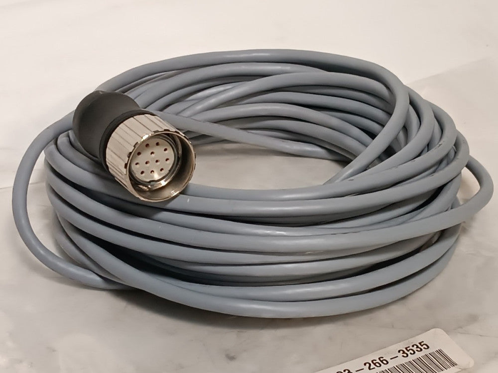 Unbranded 30' Cable (Gray), 8 Leads  Wires,  with  12 Pin Female Connector
