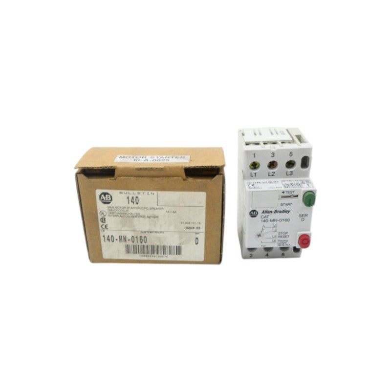 ALLEN BRADLEY 140-MN-0160 SER. D 600V 1-1.6A (BR/WH) NSMP