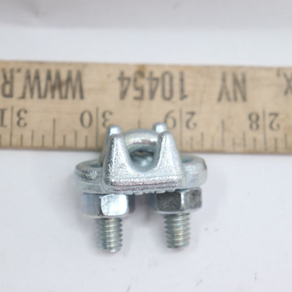 Wire Rope U-Bolt Clip Steel For 1/4" Diameter 4DV35A