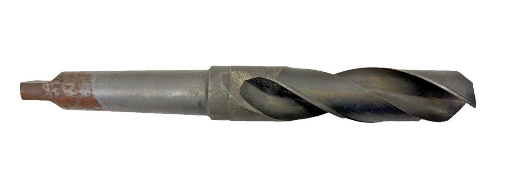 CLE-LINE , #4 MORSE TAPER SHANK DRILL BIT, SPIRAL 2-FLUTE, OAL 12-1/8"