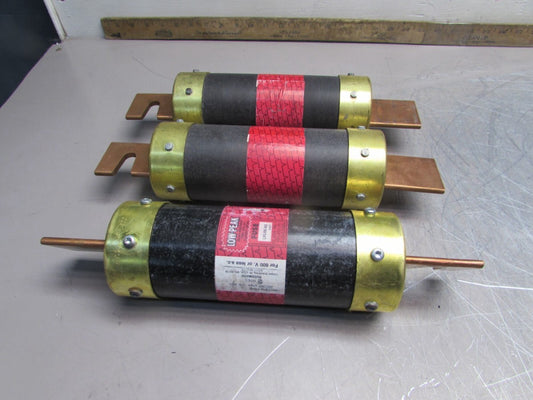 3 - BUSSMANN LPS-RK-600, LO-PEAK FUSES, T-DLY, D-E ,600V/600A, RK1, MAKE OFFER!