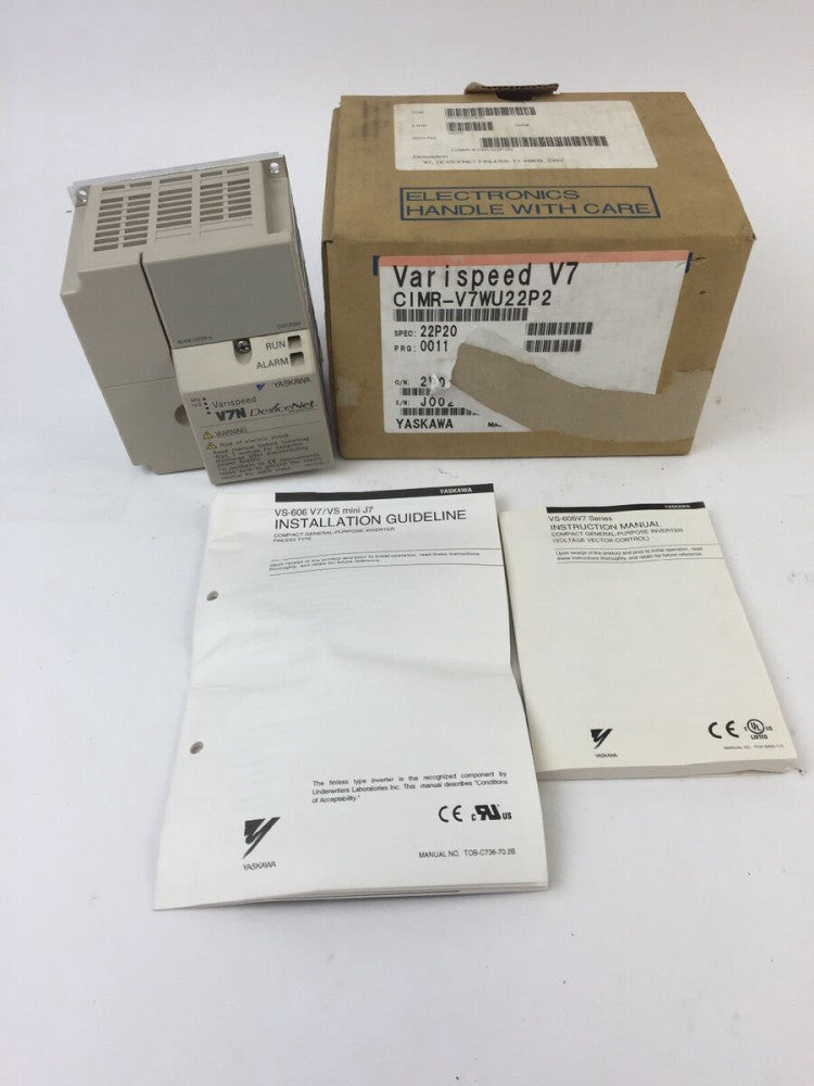 YASKAWA CIMR-V7WU22P2 AC VE VARISPEED V7N DEVICENET 230VAC 
