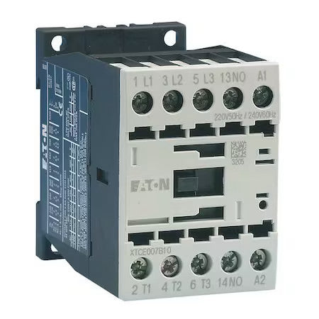 Eaton Xtce015b01td Iec Magnetic Contactor, 3 Poles, 24 V Dc, 15 A, Reversing: No