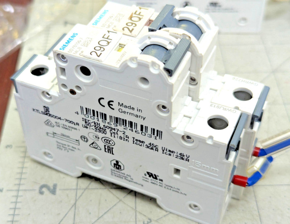 2- Pack SIEMENS  5SY6106-7 6A Circuit Breaker   WORKING PULL [Z3B7]#24