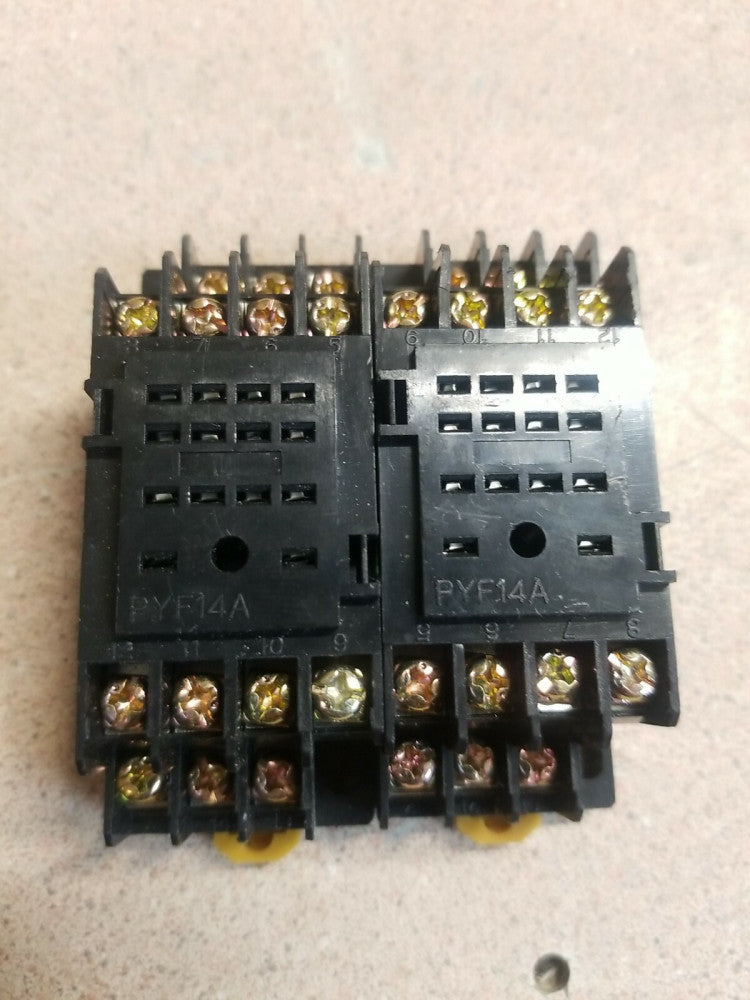 Omron PYF14A Din Rail 14 Pin Relay Base Socket  #50E3PR6