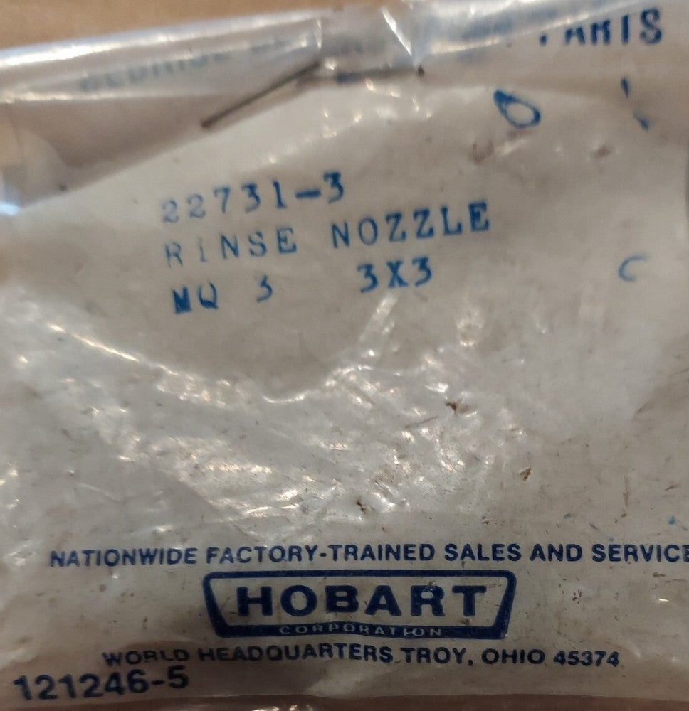 Lot of 3 - HOBART 22731-3 Dishwasher Rinse Nozzle