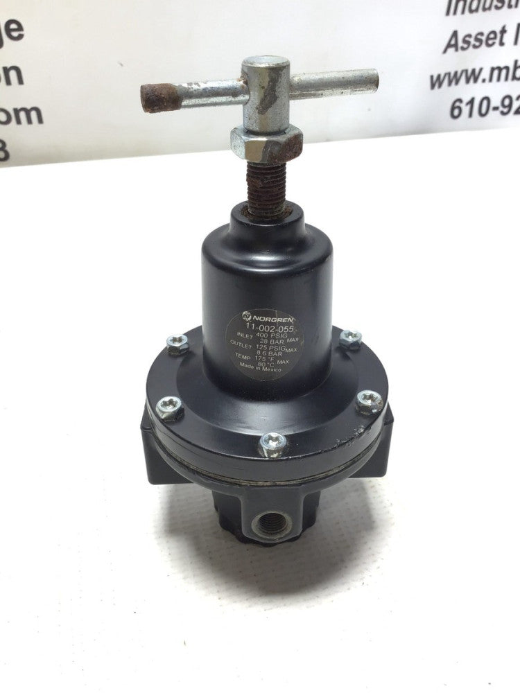 Norgren 11-002-055 Pressure Regulator Inlet Max 400PSIG 28bar Outlet Max 125P...