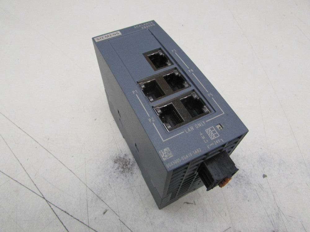 SIEMENS SCALANCE XB005G 6GK5005-0GA10-1AB2 INDUSTRIAL ETHERNET SWITCH XLNT M/O!!