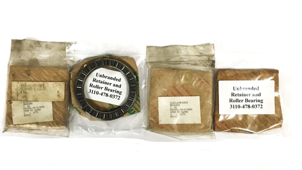 Unbranded Retainer and Roller Bearing 3110-478-0372 (A2753) [Lot of 4] NOS