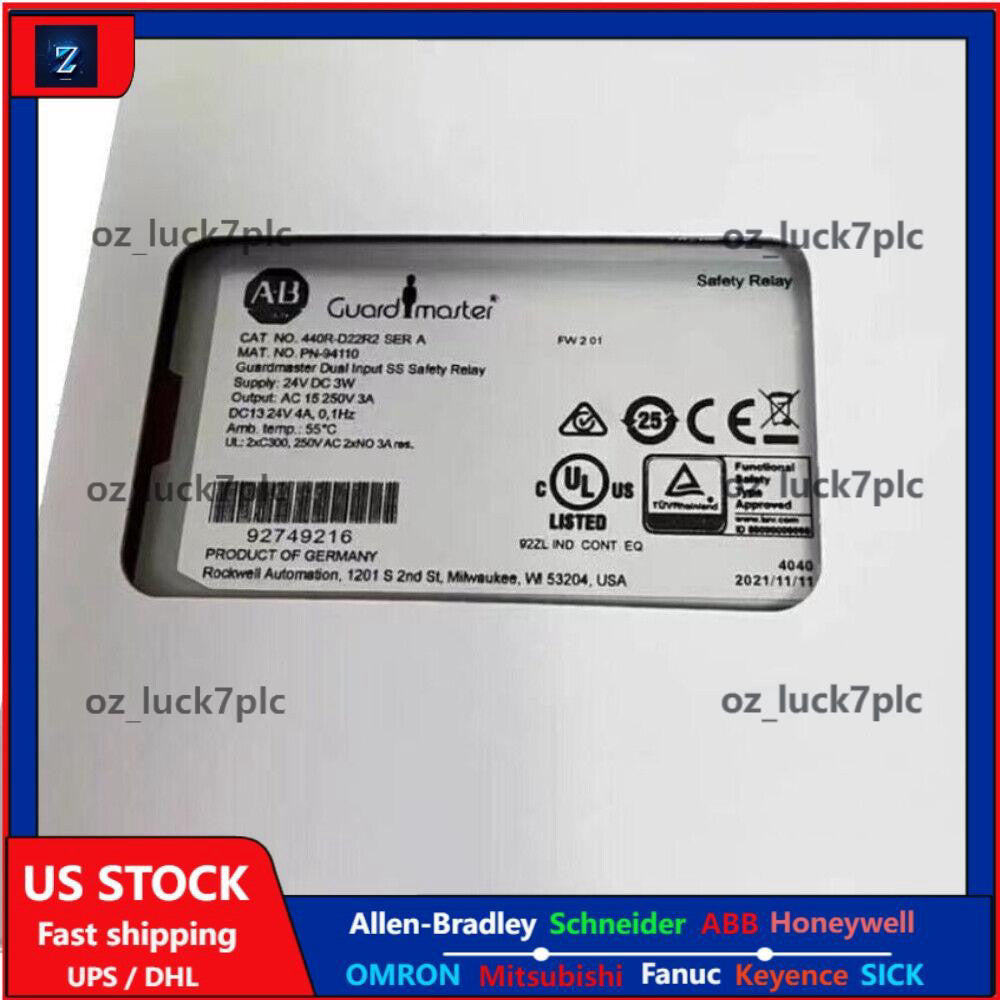 Sealed AB 440R-D22R2 serA Guardmaster Dual Input DI Safety Relay GSR US Free Tax