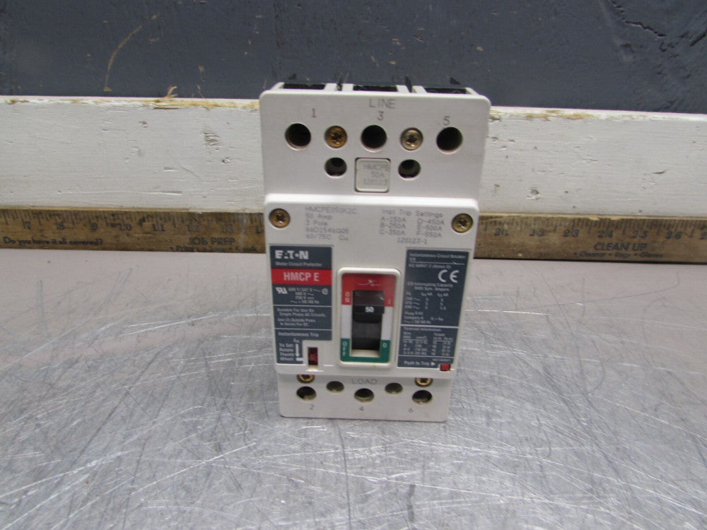 EATON HMCPE050K2C , CIRCUIT BREAKER, 3P/ 50A/480V, CLEAN! MAKE OFFER!