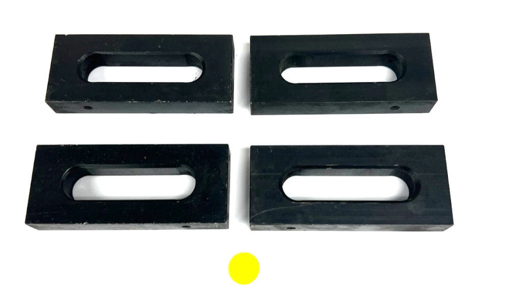 STEP CLAMP LENGTH 4-3/4" WIDTH 2" OD 3/4" X 3-1/8"  THICKNESS 3/4" LOT OF 4