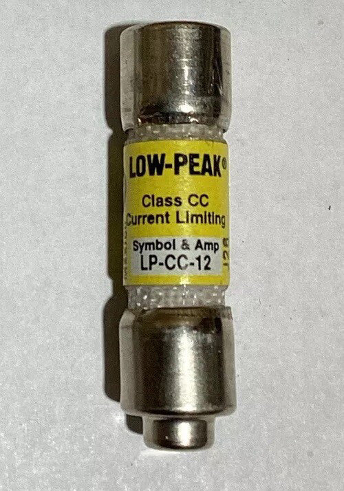 Bussmann Low-Peak LP-CC-12 Class CC Time Delay Fuse J28 150VDC 600V Nos Surplus