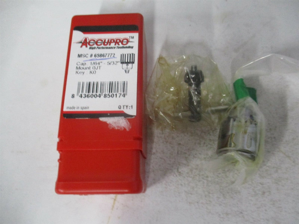 (CY0041200) 1/64 to 5/32" Capacity Tapered Mount Plain Keyed Drill Chuck 