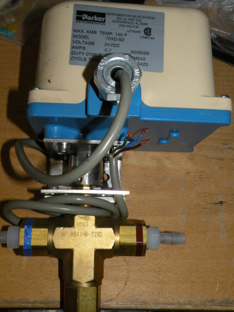 Parker Actuator Valve & Fittings 72XD-S2 24VDC
