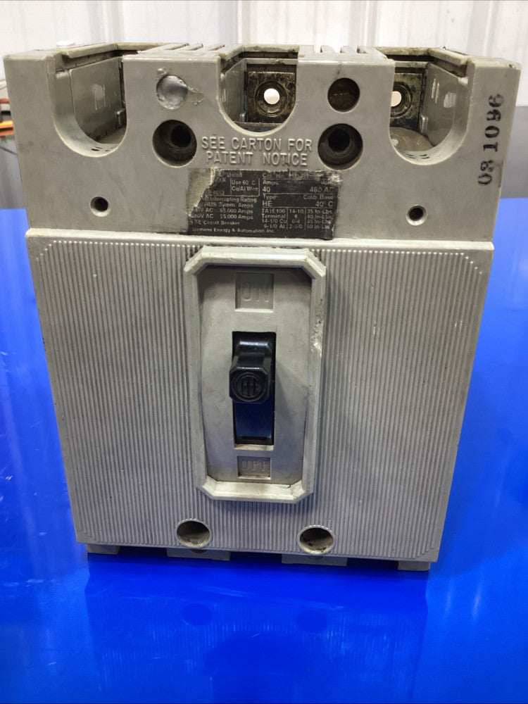 ITE EH3-B040 Circuit Breaker 3 Pole, 40 Amp, 480VAC