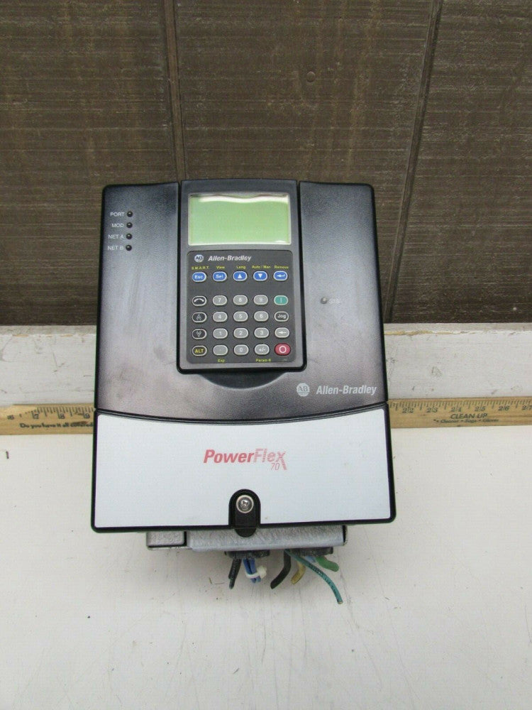 ALLEN-BRADLEY 20AD2P1A3AYNAENN POWERFLEX-70 1HP AC DRIVE 480V XLNT USED TAKEOUT 