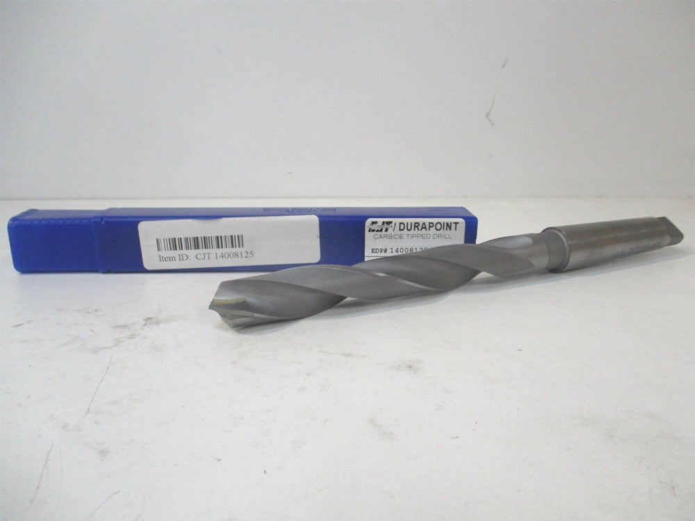 CJT (14008125) 13/16" x 6-1/8" x 10-3/4" OAL Carbide Tip Taper Shank Drill