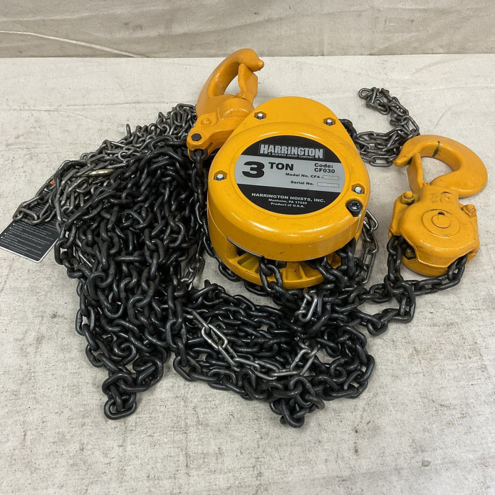 HARRINGTON CF030-15 Manual Chain Hoist 6000lb Lift Cap 15' Lift