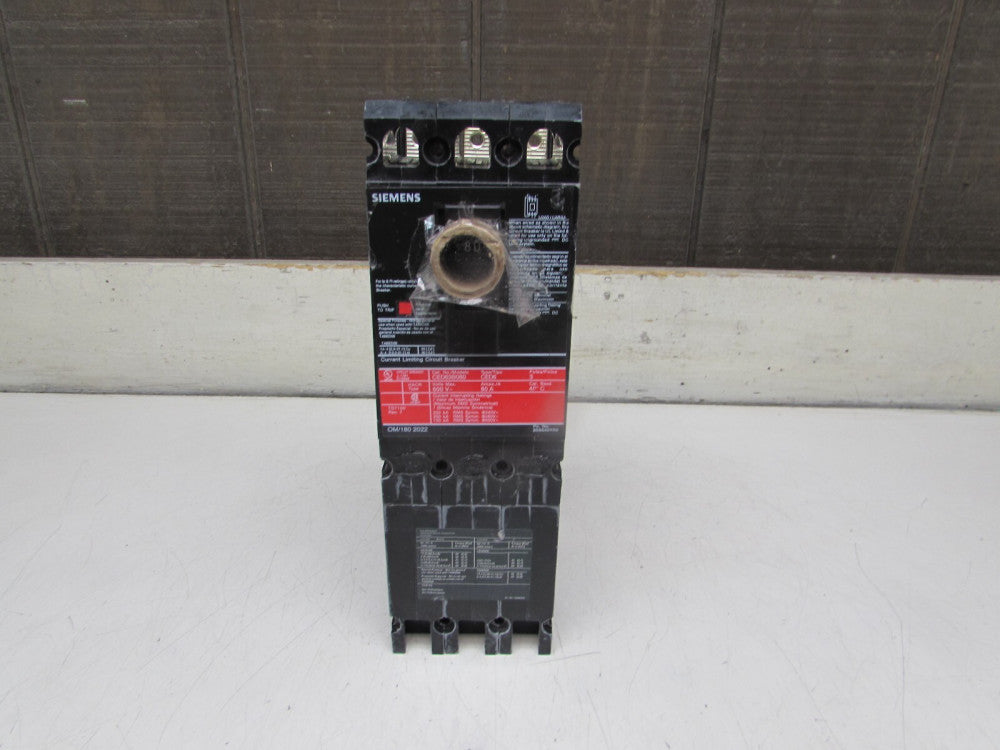 SIEMENS CED63B080, CURRENT LIMITING CIRCUIT BREAKER, 3P/80A/600V, MAKE OFFER!