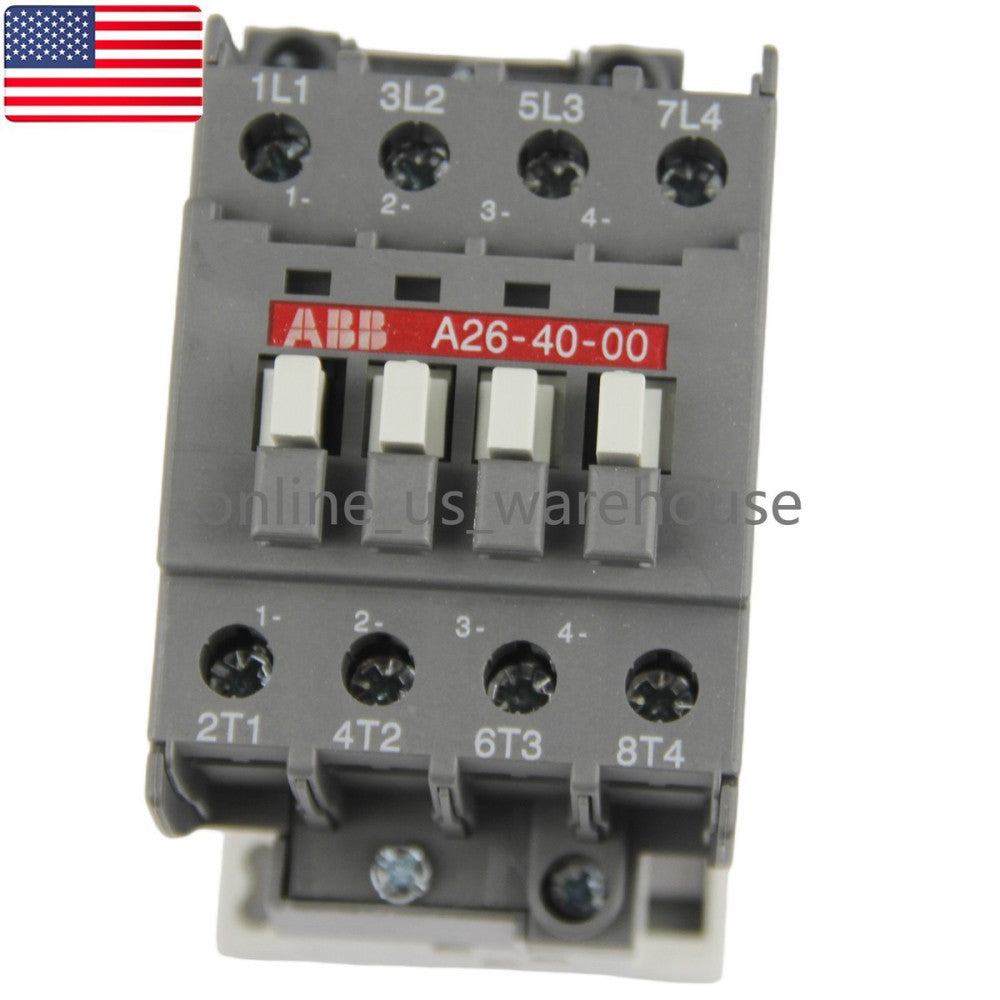 One Brand New ABB A26-40-00 220V Contactor - US Stock