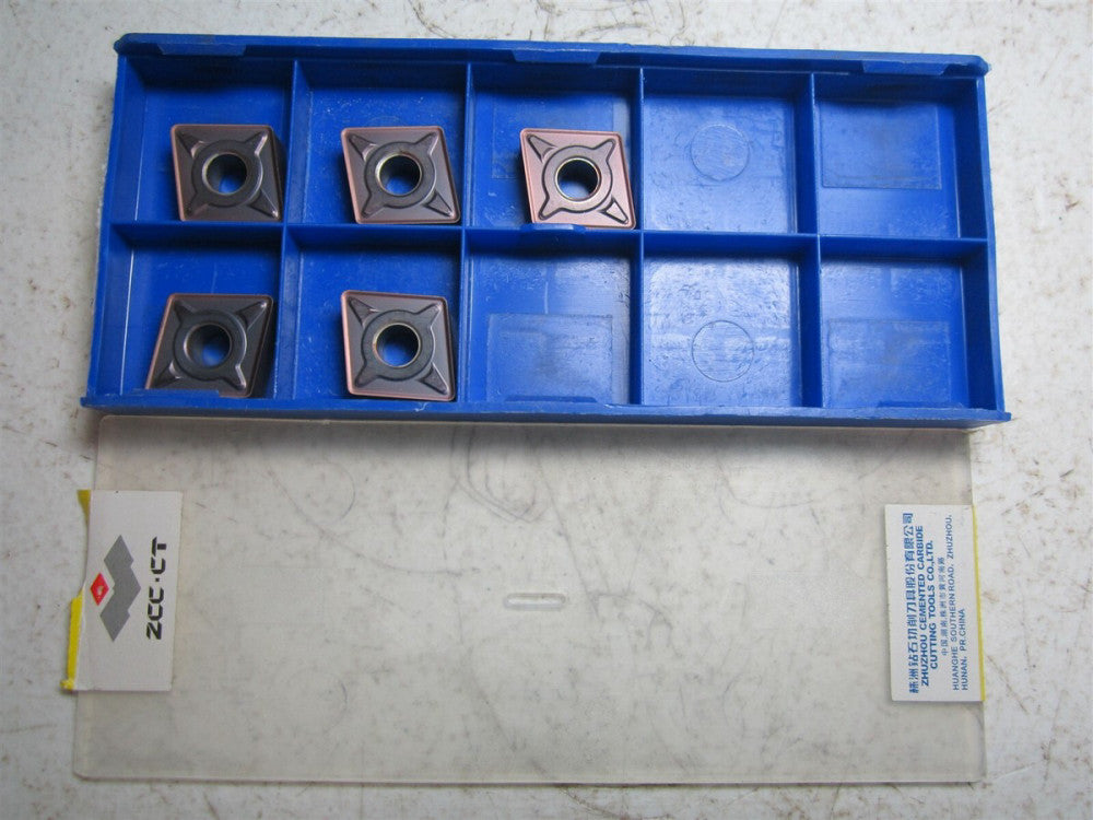 ZCCCT (CNMG160612-EM) YBG205 Cemented Carbide Threading Insert - Pack of 5