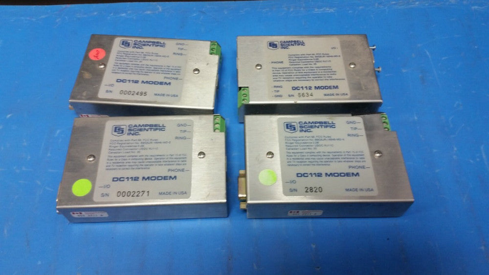 4 Campbell Scientific DC112 Modem 