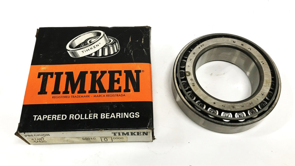 ​Timken Tapered Roller Bearing Cone and Cup Assembly 47487/47420 NOS
