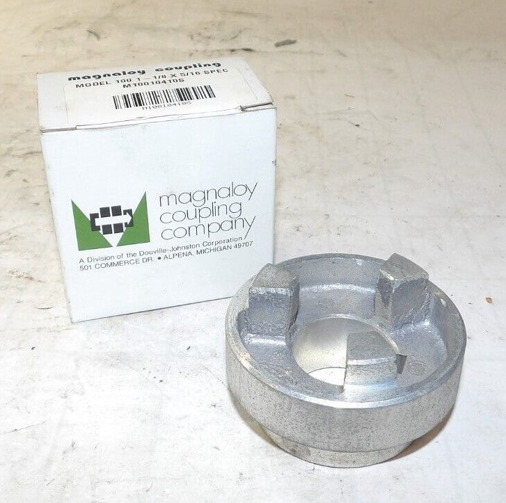 NEW MAGNALOY MODEL 100 FLEXIBLE DRIVE COUPLING 1-1/8" X 5/16" SPEC M10010410S