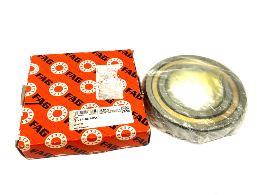 Fag QJ214-XL-MPA X-life Four-Point Contact Bearing Solid Brass Cage 125mm OD