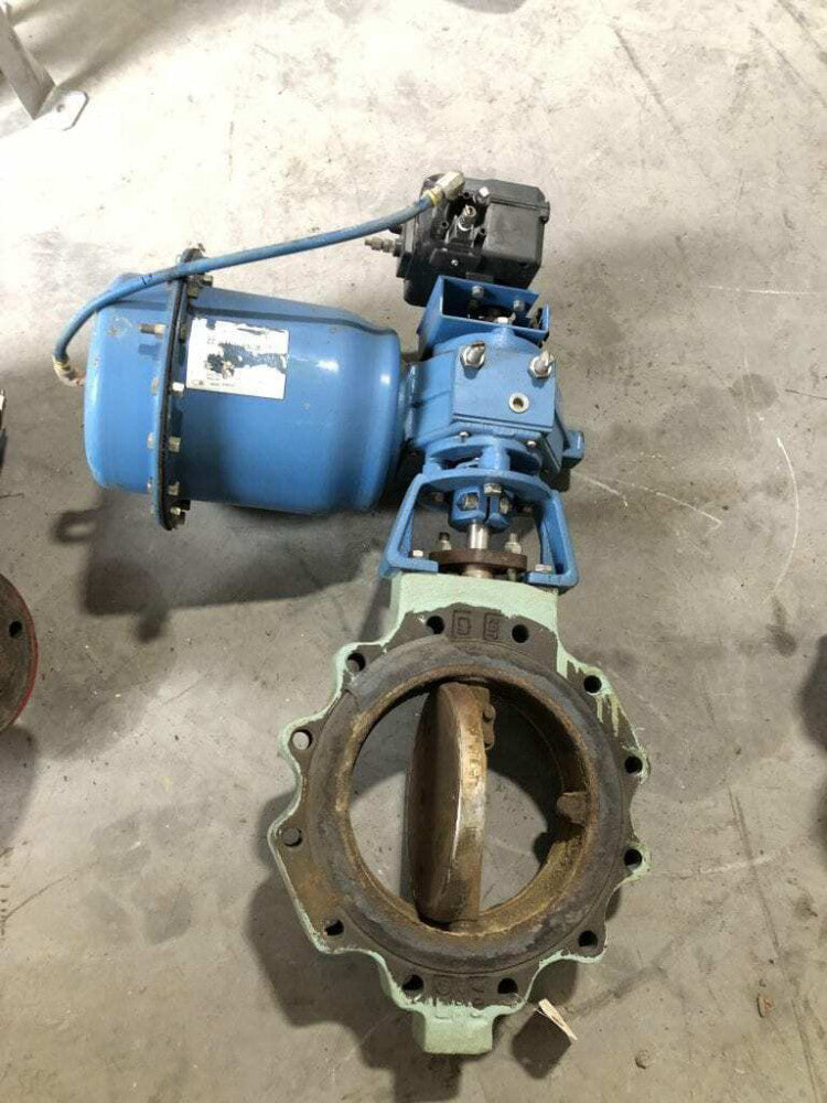 Neles-Jamesbury 10-815L-11 10" Steel Pneumatic 12-lug Butterfly Valve w/ SS Disc